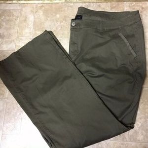 Lane Bryant 28 Army Military Green Pants #1006